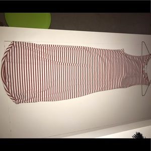 Knee Length Striped Dress